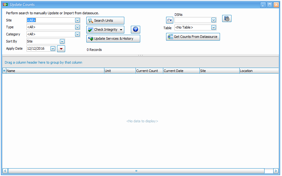 Maint_UpdateCounts Maint_UpdateCounts