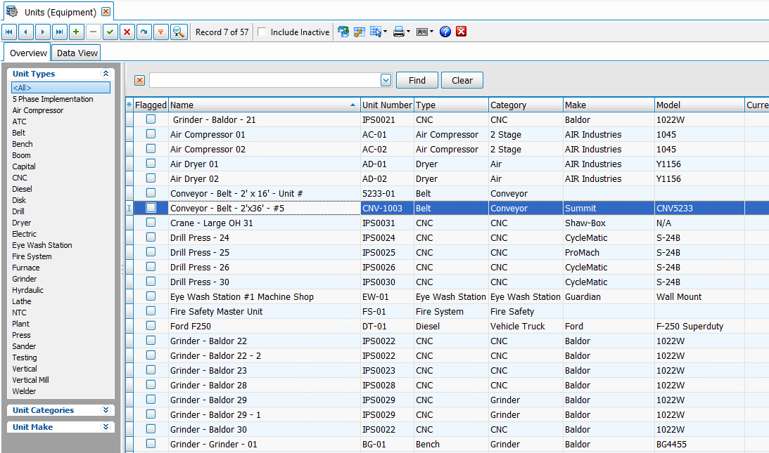 MaintenanceOverview MaintenanceOverview